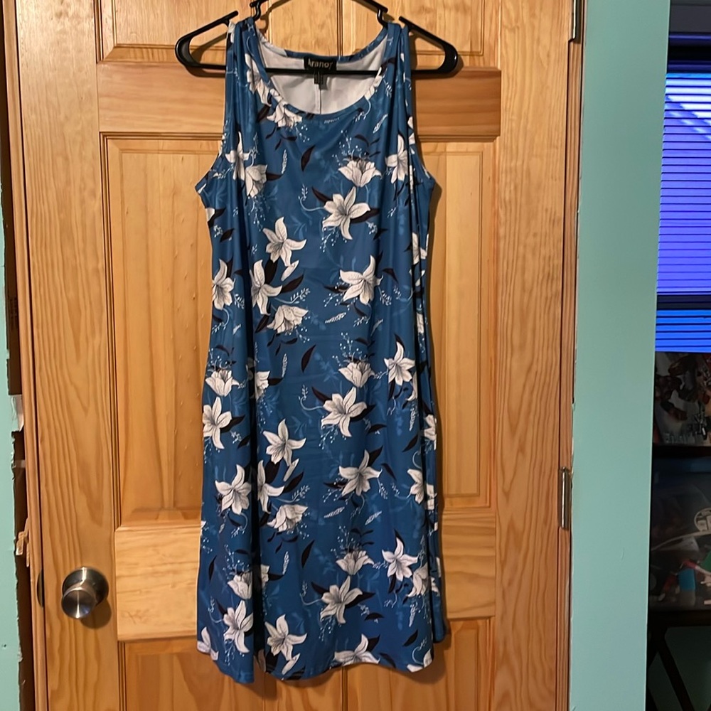Aranoy Women's Summer Tshirt Dress/Beach Cover Up Sleeveless with Pockets
